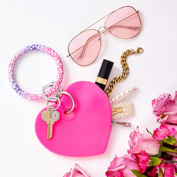 Ossential Pouch | Silicone Heart Pouch | Tickled Pink