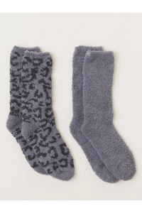 Cozy Chic In The Wild Women's Sock Set | Graphite/Carbon