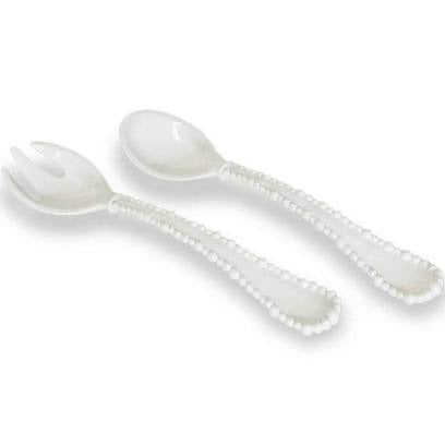 VIDA Alegria Salad Servers | White