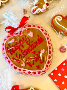 Enormous Heart Gingerbread Cookie