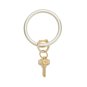 Leather Big O Key Ring | The Icon Collection | Gold Rush Leather Jeweled Clasp