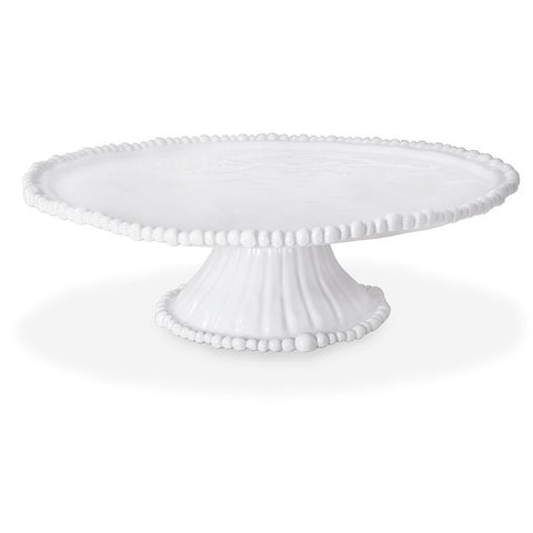 VIDA Alegria Pedestal Cake Plate | White