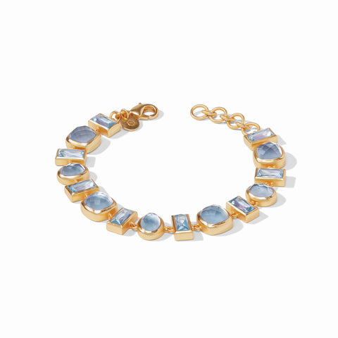 Antonia Tennis Bracelet | Iridescent Chalcedony Blue