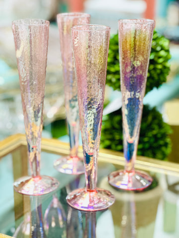 Apertivo Slim Champagne Flute | Luster Pink