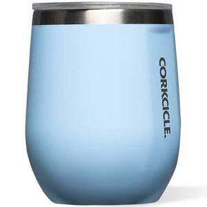 Classic Stemless Insulated Wine Tumbler | Baby Blue Gloss | 12oz