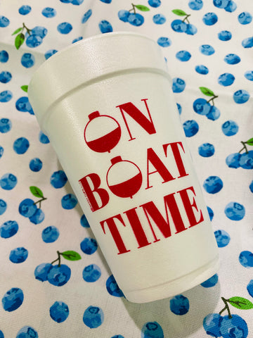 On Boat Time Foam Cups