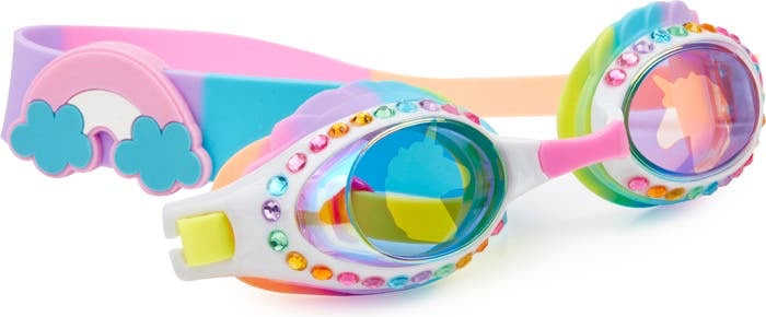 unicorn swimming goggles Eunice the Rainbow Unicorn Swim Goggles – The Polka-Dot Palm