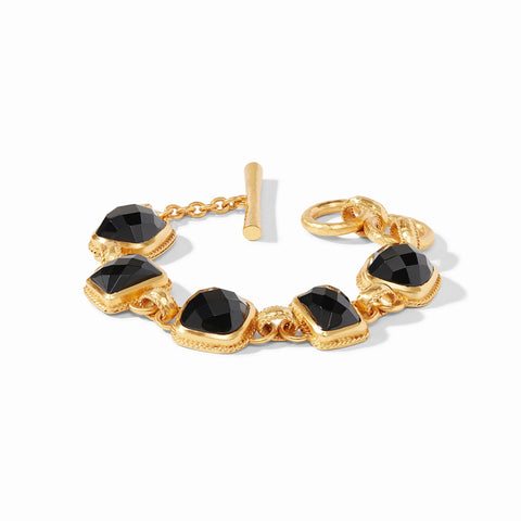 Savoy Demi Toggle Bracelet | Obsidian Black