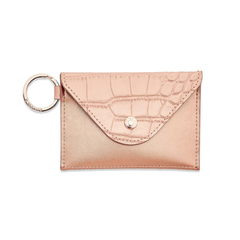 Ossential Wallet | Mini Envelope Wallet | Solid Rose Gold