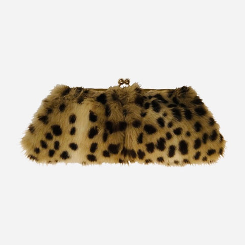 Kate Clutch | Cheetah Faux Fur