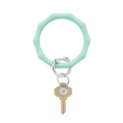 Silicone Big O Key Ring | Pistachio Bamboo