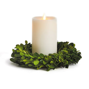 Preserved Boxwood Candle Wreath