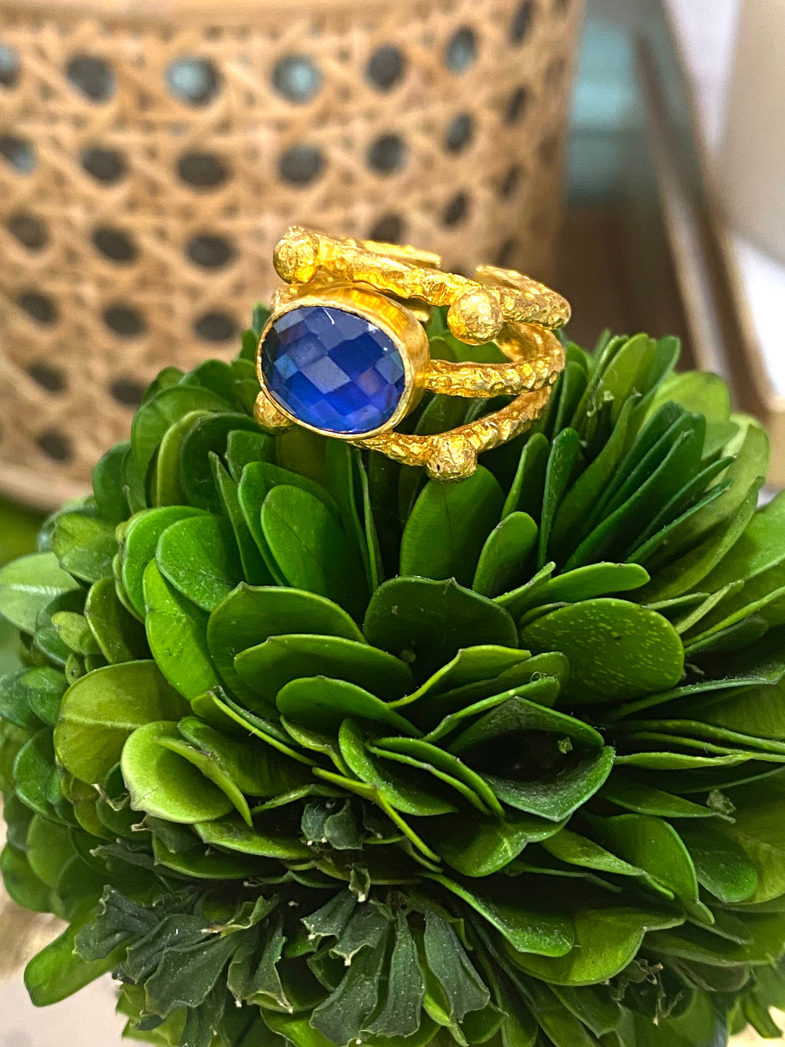 Turkish Ring | Capri Blue