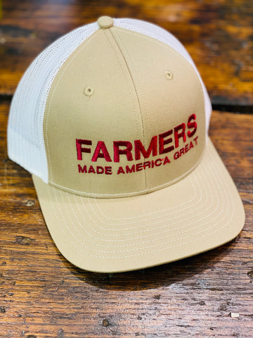 Farmers Made America Great Trucker Hat