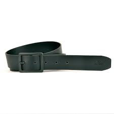 Black Leather Belt - Smooth Effect