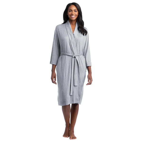 Dream Shawl Collar Robe | Heather Grey