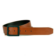 Light Brown Leather Belt - Smooth Effect