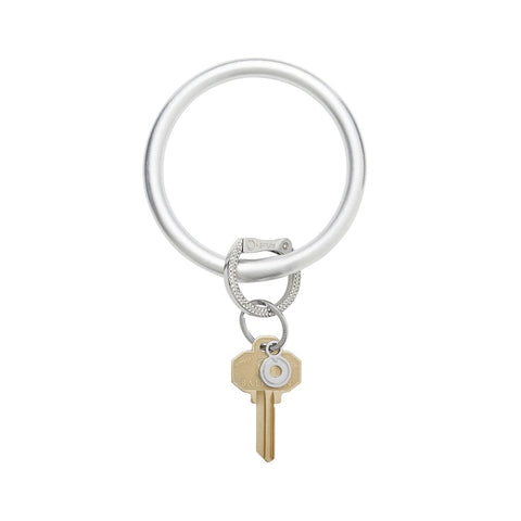 Leather Big O Key Ring | The Icon Collection | Quicksilver Leather Jeweled Clasp