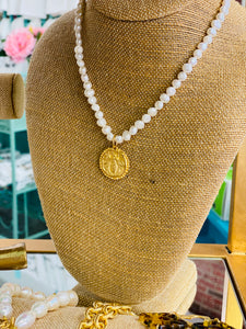 Bee + Pearl Necklace