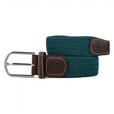 Caribbean Blue - Woven Elastic Belt