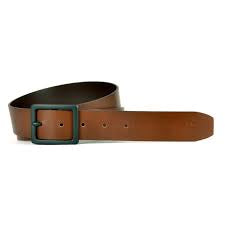 Cognac Leather Belt - Smooth Effect
