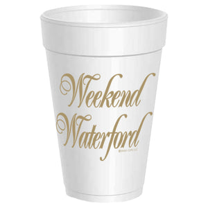 Weekend Waterford Foam Cups