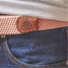 Mellow Pink - Woven Elastic Belt