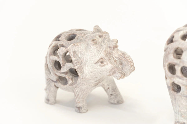 Hand Carved Marble Elephant