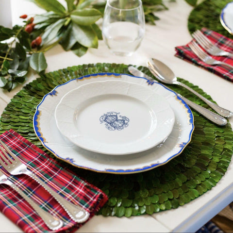 Preserved Boxwood Round Placemat