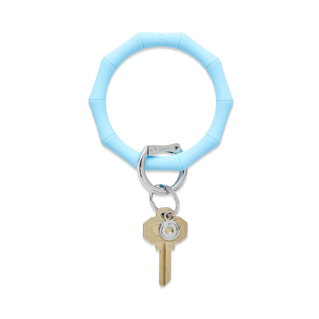 Silicone Big O Key Ring | Sweet Carolina Blue Bamboo