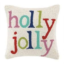Holly Jolly Mutli Color Hook Pillow