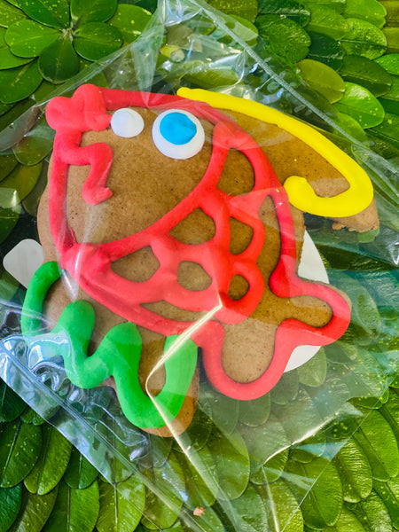 Red Fish, Blue Fish, Green Fish Gingerbread Cookie