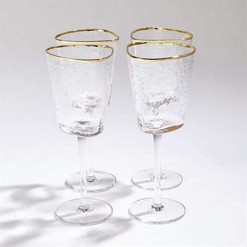 Textured Wine Glasses  The Polka-Dot Palm